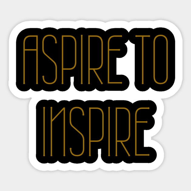 Aspire to Inspire Sticker by CelestialCharmCrafts